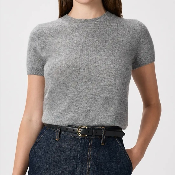 Quince Cashmere Short Sleeve Sweater - Picture 1 of 6